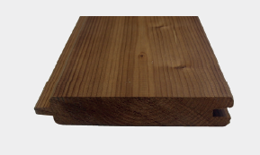 PLANCHE MASSIVE AVEC TENON ET MORTAISE EN THERMO 34X145MM 