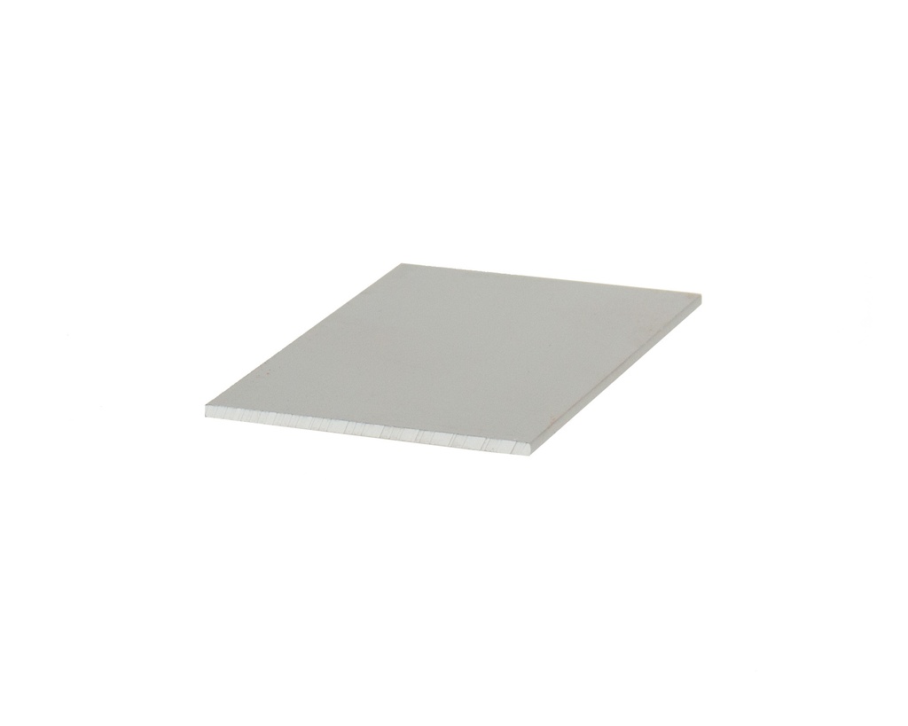 ALUMINIUM AFDEKPLAATJE VOOR PAAL: 70X50X2MM