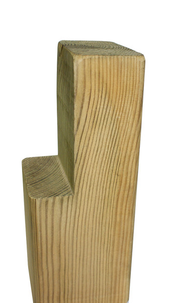 STEUNPAAL MET INKEPING 290CM (9X9CM)