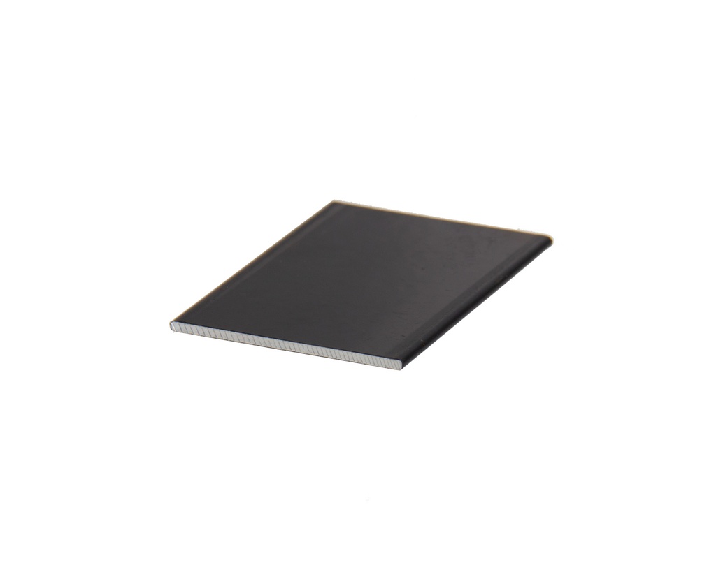 [5002ZW] ALUMINIUM AFDEKPLAATJE ZWART