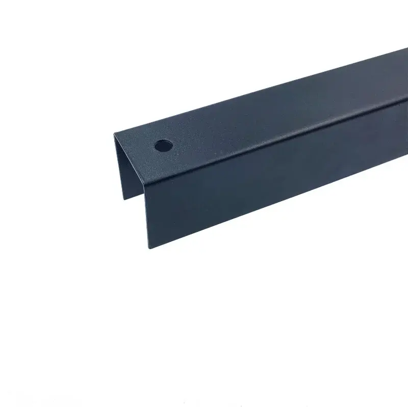 [H2200] H-GLEUFPAAL ® LOS U-PROFIEL 2200 MM  RAL 9005